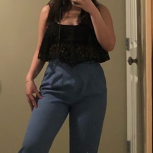 Wet seal lace cropped top